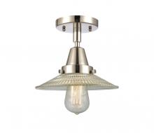 Innovations Lighting 447-1C-PN-G2 - Halophane - 1 Light - 9 inch - Polished Nickel - Semi-Flush Mount