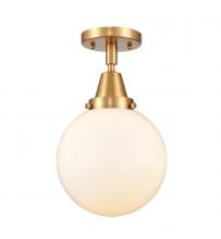 Innovations Lighting 447-1C-SG-G201-8 - Beacon - 1 Light - 8 inch - Satin Gold - Semi-Flush Mount