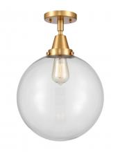 Innovations Lighting 447-1C-SG-G202-12 - Beacon - 1 Light - 12 inch - Satin Gold - Flush Mount