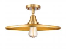 Innovations Lighting 447-1C-SG-MFR-SG-16 - Appalachian - 1 Light - 16 inch - Satin Gold - Semi-Flush Mount