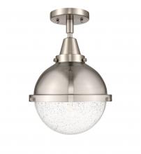 Innovations Lighting 447-1C-SN-HFS-84-SN - Hampden - 1 Light - 9 inch - Brushed Satin Nickel - Semi-Flush Mount