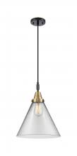 Innovations Lighting 447-1P-BAB-G42-L - Cone - 1 Light - 12 inch - Black Antique Brass - Mini Pendant