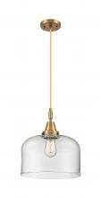 Innovations Lighting 447-1P-BB-G72-L - Bell - 1 Light - 12 inch - Brushed Brass - Mini Pendant