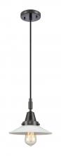 Innovations Lighting 447-1P-BK-G1 - Halophane - 1 Light - 9 inch - Matte Black - Mini Pendant