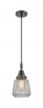 Innovations Lighting 447-1P-BK-G142 - Chatham - 1 Light - 7 inch - Matte Black - Mini Pendant