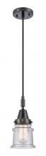 Innovations Lighting 447-1P-BK-G184S - Canton - 1 Light - 7 inch - Matte Black - Mini Pendant