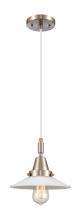 Innovations Lighting 447-1P-SN-G1 - Halophane - 1 Light - 9 inch - Brushed Satin Nickel - Mini Pendant