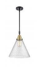 Innovations Lighting 447-1S-BAB-G44-L-LED - Cone - 1 Light - 12 inch - Black Antique Brass - Mini Pendant