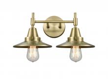 Innovations Lighting 447-2W-AB-M4-AB - Railroad - 2 Light - 17 inch - Antique Brass - Bath Vanity Light