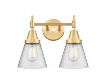 Innovations Lighting 447-2W-SG-G64 - Cone - 2 Light - 15 inch - Satin Gold - Bath Vanity Light