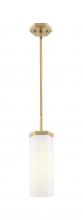 Innovations Lighting 463-1S-BB-G463-12WH - Blakeley - 1 Light - 5 inch - Brushed Brass - Pendant