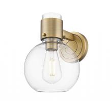 Innovations Lighting 464-1W-BB-G464B-7CL - Lawton Sphere - 1 Light - 8 inch - Brushed Brass - Sconce