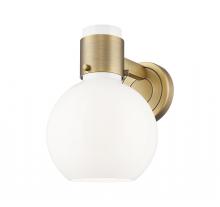 Innovations Lighting 464-1W-BB-G464B-7GW - Lawton Sphere - 1 Light - 8 inch - Brushed Brass - Sconce