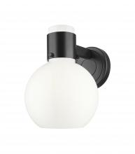 Innovations Lighting 464-1W-BK-G464B-7GW - Lawton Sphere - 1 Light - 8 inch - Matte Black - Sconce