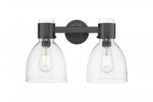 Innovations Lighting 464-2W-BK-G464D-7SDY - Lawton Bell - 2 Light - 17 inch - Matte Black - Bath Vanity Light