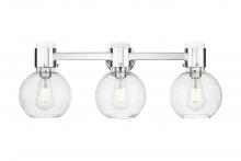 Innovations Lighting 464-3W-PN-G464B-7SDY - Lawton Sphere - 3 Light - 27 inch - Polished Nickel - Bath Vanity Light