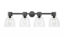 Innovations Lighting 464-4W-BK-G464D-7SDY - Lawton Bell - 4 Light - 27 inch - Matte Black - Bath Vanity Light