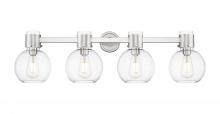 Innovations Lighting 464-4W-PN-G464B-7CL - Lawton Sphere - 4 Light - 27 inch - Polished Nickel - Bath Vanity Light