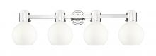 Innovations Lighting 464-4W-PN-G464B-7GW - Lawton Sphere - 4 Light - 27 inch - Polished Nickel - Bath Vanity Light