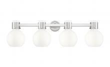 Innovations Lighting 464-4W-SN-G464B-7GW - Lawton Sphere - 4 Light - 27 inch - Brushed Satin Nickel - Bath Vanity Light