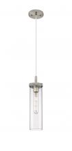 Innovations Lighting 471-1P-SN-G471-12CL - Lincoln - 1 Light - 4 inch - Satin Nickel - Cord Hung Pendant