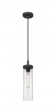Innovations Lighting 471-1P-WZ-G471-12CL - Lincoln - 1 Light - 4 inch - Weathered Zinc - Cord Hung Pendant
