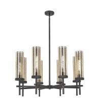 Innovations Lighting 471-8CR-WZ-G471-12ME - Lincoln - 8 Light - 27 inch - Weathered Zinc - Chandelier