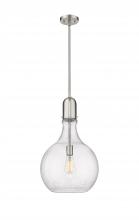 Innovations Lighting 492-1S-SN-G584-14 - Amherst - 1 Light - 14 inch - Brushed Satin Nickel - Stem hung - Pendant