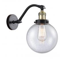 Innovations Lighting 515-1W-BAB-G204-8 - Beacon - 1 Light - 8 inch - Black Antique Brass - Sconce