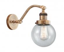 Innovations Lighting 515-1W-BB-G204-6 - Beacon - 1 Light - 6 inch - Brushed Brass - Adjustable Sconce
