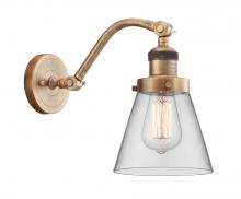 Innovations Lighting 515-1W-BB-G62 - Cone - 1 Light - 7 inch - Brushed Brass - Adjustable Sconce
