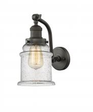 Innovations Lighting 515-1W-OB-G184 - Canton - 1 Light - 6 inch - Oil Rubbed Bronze - Adjustable Sconce