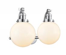 Innovations Lighting 515-2W-PC-G201-8 - Beacon - 2 Light - 18 inch - Polished Chrome - Adjustable Bath Vanity Light