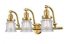 Innovations Lighting 515-3W-SG-G184S-LED - Canton - 3 Light - 28 inch - Satin Gold - Adjustable Bath Vanity Light