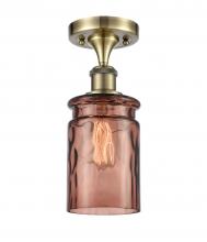 Innovations Lighting 516-1C-AB-G352-TOF - Candor 1 Light Semi-Flush Mount