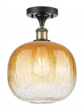 Innovations Lighting 516-1C-BAB-G481-10AM - Brookhaven Sphere - 1 Light - 11 inch - Black Antique Brass - Semi-Flush Mount