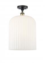 Innovations Lighting 516-1C-BAB-G559-12GWH - Bridal Veil - 1 Light - 5 inch - Black Antique Brass - Semi-Flush Mount