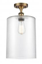 Innovations Lighting 516-1C-BB-G112-L - Cobbleskill - 1 Light - 9 inch - Brushed Brass - Semi-Flush Mount