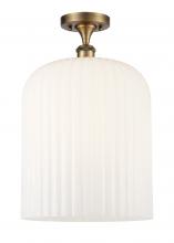 Innovations Lighting 516-1C-BB-G559-12GWH - Bridal Veil - 1 Light - 5 inch - Brushed Brass - Semi-Flush Mount