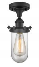 Innovations Lighting 516-1C-BK-CE231-CL - Kingsbury - 1 Light - 4 inch - Matte Black - Semi-Flush Mount