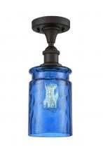 Innovations Lighting 516-1C-OB-G352-BL - Candor 1 Light Semi-Flush Mount