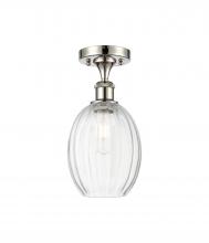 Innovations Lighting 516-1C-PN-G459-6CL - Preston Bulb - 1 Light - 6 inch - Polished Nickel - Semi-Flush Mount