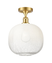 Innovations Lighting 516-1C-SG-G481-10OP - Brookhaven Sphere - 1 Light - 11 inch - Satin Gold - Semi-Flush Mount