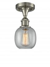 Innovations Lighting 516-1C-SN-G104 - Belfast - 1 Light - 6 inch - Brushed Satin Nickel - Semi-Flush Mount