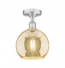 Innovations Lighting 516-1C-SN-G128-8 - Athens - 1 Light - 8 inch - Brushed Satin Nickel - Semi-Flush Mount