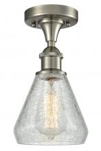 Innovations Lighting 516-1C-SN-G275 - Conesus - 1 Light - 6 inch - Brushed Satin Nickel - Semi-Flush Mount