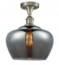 Innovations Lighting 516-1C-SN-G93-L - Fenton - 1 Light - 11 inch - Brushed Satin Nickel - Semi-Flush Mount