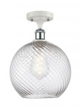 Innovations Lighting 516-1C-WPC-G1214-10 - Large Twisted Swirl 1 Light Semi-Flush Mount