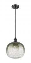 Innovations Lighting 516-1P-BK-G481-10SL - Brookhaven Sphere - 1 Light - 11 inch - Matte Black - Cord hung - Mini Pendant