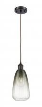 Innovations Lighting 516-1P-OB-G480-6SL - Brookhaven Almond - 1 Light - 6 inch - Oil Rubbed Bronze - Cord hung - Mini Pendant